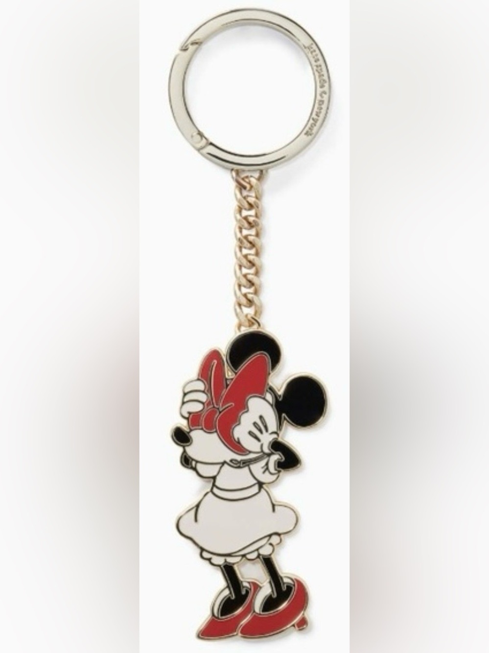 KATE SPADE Disney Minnie Mouse Adjusting Her Bow Bag Charm K9261